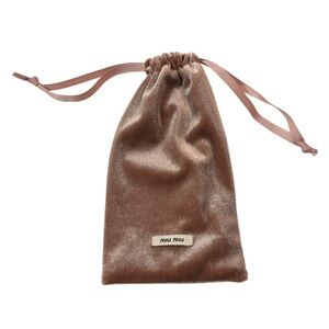 Miu Miu Pink Velvet Sunglass Pouch with Cleaning Cloth NWOT